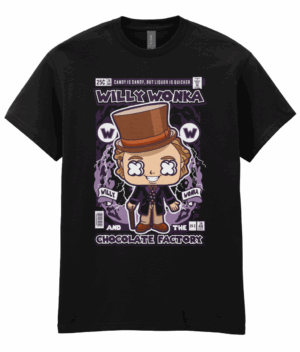 Willy Wonka Pop Art Unisex T-Shirt
