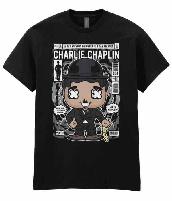 Charlie Chaplin Pop Art Unisex T-Shirt